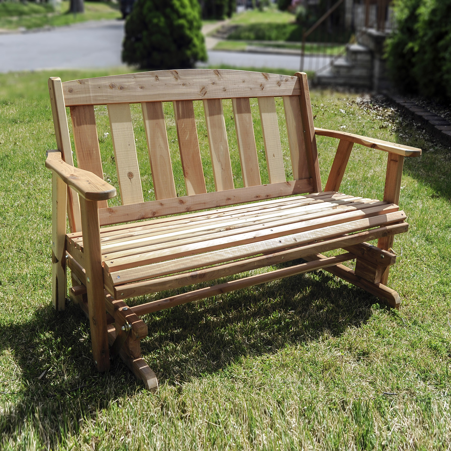 AmeriHome ABGLIDER4 Amish Glider Bench