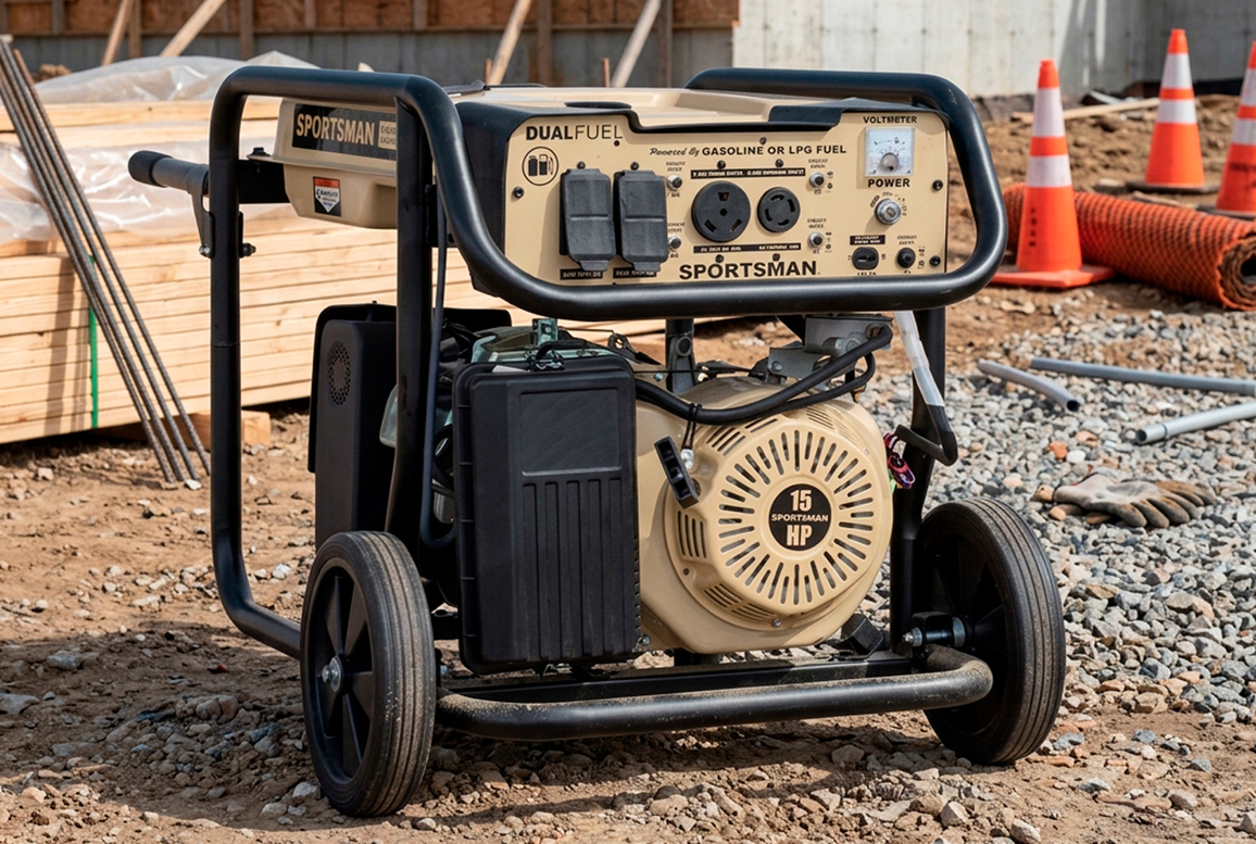 Dual fuel Generators run on gasoline or propane fuel.