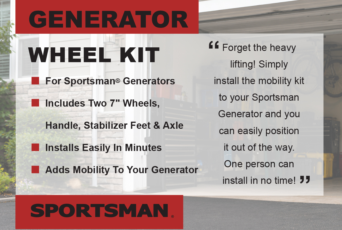 Generator Wheel Kit Assembly.